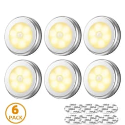 Night Light With PIR Motion Sensor Wireless LED Battery Lamp Protable Magnetic For Bedroom Kitchen Cabinet Lighting