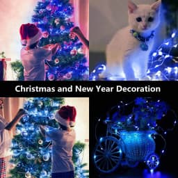 5Pcs LED Fairy Lights Button Battery Light String Christmas Wedding New Year Bedroom Living Room Garden Decoration Garland