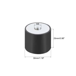 M4/5/6/8/10 Female Thread Rubber Shock Absorber Anti Vibration Pad Rubber-Metal Silentblock Type DD Rubber Mount Flat Base Block