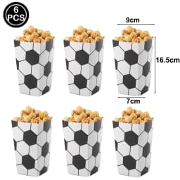 Soccer Popcorn Boxes Soccer Football Theme Party Decortion Birthday Party Favor Popcorn Treat Boxes Carnival Party Supplies