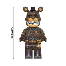 Cute Cartoon Game Figure Bricks Freddy Bonnie Chica Miniatures Kawaii Bonnie Bear Desktop Ornament Birthday Party Favors Gift