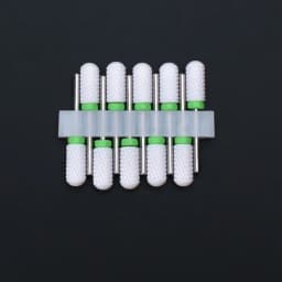 10pcs Ceramic Nail Drill Bits Set Milling Cutter for Electric Manicure Bit Flame Corn Files Pedicure Machine Polish Accesoires