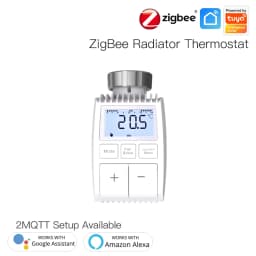 MOES Tuya ZigBee3.0 Radiator Actuator Valve Smart Thermostat Temperature Controller Internal Sensor TRV Voice Control with Alexa