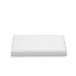Oirlv Jewelry Display Tray White Ring Earring Display Jewelry Tray Leather Jewelry Trays Bangle Bracelet Necklace Display Trays
