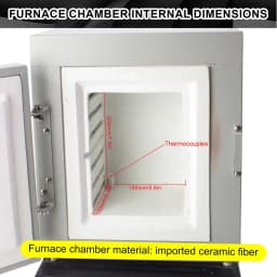 1150℃ High-Temp Muffle Furnace with Observation Window | 1750W Constant Temperature Oven for Jewelry Investment Casting