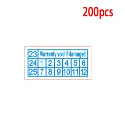 200pcs Warranty Void If Removed Sticker Year Red Color Rectangle Shape Fragile Label Stickers
