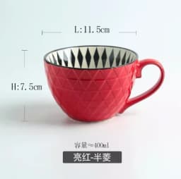 European Style Ceramic Coffee Cups Milk Tea Breakfast Mug Cappuccino Flower Cups Latte Kitchen Tableware High-grade
