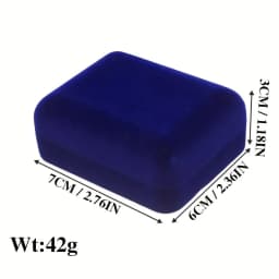 High-end Flocked Cufflink Box Men's Business Gift Box Stud Packaging Flip-top Velvet Storage Box Wedding Souvenir Gift Box