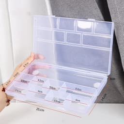 Barber Tools Storage Box Hair Clips Combs Storage Case Multigrid Compartment Organizer Hairdressing Accessories Container