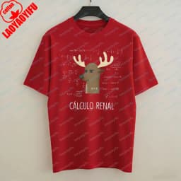 Witty Nerdy Math Cotton T-Shirt Clever Spanish Joke Deer Print Casual Tops Funny Vintage Tee Classic Fashion Men's Clothing