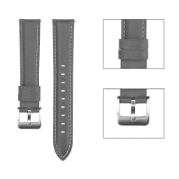 22mm 20mm Leather Band for Samsung Galaxy Watch 3 41mm 45mm Bracelet For Active 2 / Watch 4 Watch5 Watch6 Replacement Strap