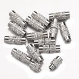 20pcs 12x4mm Brass Screw Clasps Barrel Clasps Cord End Caps Jewelry End Tips Connectors for Bracelet Necklace Making Accessories