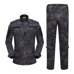 New Hot Durable and Wear-resistant Men's Camo ACU Uniform 2PC Set Training Wear Security Officer Uniforms