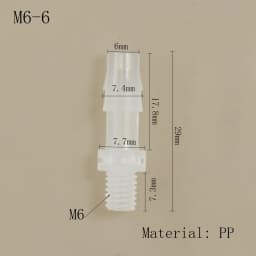 Hose Joint Adapter PP Plastic Air Valve Pipe Dispensing Glue Subpackaging Fitting Connector