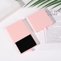 New Arrive Pull-Out Thin Drawer Jewelry Packaging Boxes Colorful Orange White Black Yellow Paper Kraft Box Case Gift Package
