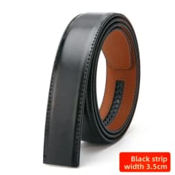 3.5cm Width Belt Strip for Automatic Buckle Real Original Genuine Leather Belt Body No Buckle for Men Women Belt Accessories
