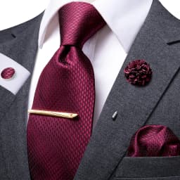 Hi-Tie Business Brown Striped Tie For Men Black Silk Men's Tie Clip Gift For Men Luxury Necktie Hanky Cufflinks Set Formal Dress