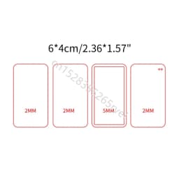 11 Typs Retro Geometric Shape Quicksand Mold Empty Plates Clear Acrylic Blank Plate DIY Quicksand Blank Card Brick