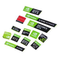 5pcs/lot NVIDIA GTX GEFORCE Sticker Label decal For LAPTOP Desktop computer