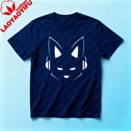 Furry Edm T-Shirt Simple Design Fox Printed Tshirt Fluffy Lover Shirt Furry Fans Gift Tee Men Unisex Daily Life Casual Tops