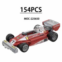 F1 Racing Car Building Blocks 8-Grid Racing Champion Vehicle (With Stickers) Children's Birthday Gift Christmas Toy Gift