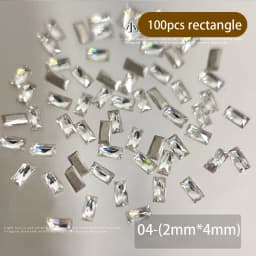 100pcs White/Pink/champagne Gold Mini Rhinestones Zircon Flash Inverted Flat Bottom Luxury Nail Accessories Water Drop/Heart Gem