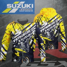 suzuki V-Strom 2026 New Racing Men's and Women's Motorcycle Enthusiasts Sports and Leisure Zipper Hoodie