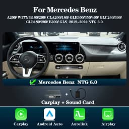 AUTOTOP Android Auto Smart Adapter For Mercedes Benz 2019-2022 NTG6.0 Wireless CarPlay AirPlay MirrorLink Bluetooth GPS Nav Wifi