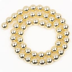 14K Gold Plated Natural Hematite Irregular Shape Loose Spacer Beads for Jewelry Making DIY Gorgeous Bracelets Necklace Earrings