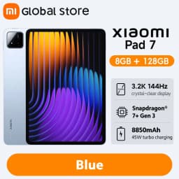 Global Version Xiaomi Pad 7 Snapdragon 7+ Gen 3 Octa-core CPU Tablet 8850mAh 13MP Camera 11.2" 3.2K Display 144Hz 45W Charging