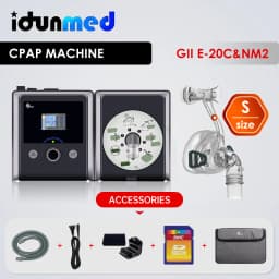 BMC Travel CPAP Machine Mini With Mask Headgear Filter Tube SD Card Breathing Apparatus Accessories Supplies For Sleeping Apnea