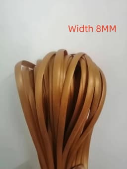 10 Meters PE Wood Color PE Flat Gradient Synthetic Rattan Material Weaving Plastic Cane For Outdoor Chair Table Basket