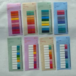 200/800/1600PCS index color small size self-adhesive label stickers ins style student name sticker office furniture note sticker