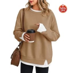 Casual Long Sleeve Top with Patchwork Pullover Mid Length Regular Thickness Streetwear Women Hoodie Autumn Long Sleeve Hoodie
