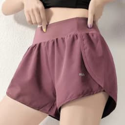 Women's High-Waisted Loose Workout Shorts Quick-Dry Yoga Running Shorts with Built-in Liner Summer Casual Activewear