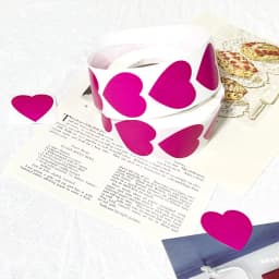 500Pcs Chroma Labels Stickers Color Code Dot Labels Stickers 1 Inch Heart Red, ,Yellow,Blue,Pink,Black,Stationery Stickers
