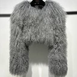 YOLOAgain Plus Size 8XL Women's Real Mongolia Sheep Fur Jacket Cropped Jacket Streetwear