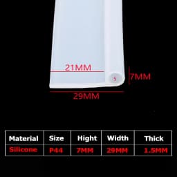 1/5Meter 9 Shape Auto Rubber Seals Car Door high temperature Oven Steam Doors Window Silicone P-Type Weather Strip