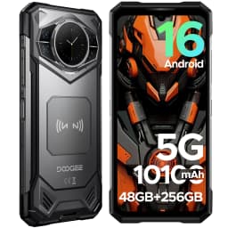 DOOGEE S200E AI Rugged Phone 1.32" AMOLED Rear Display Dimensity 7050 Android 16 10100mAh Battery 48GB RAM (8+40) 256GB ROM NFC Google Pay Supports VIP Edition with Bone Conduction Running Headphones