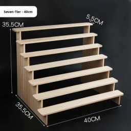 Pure Wood Display Stand Storage Rack Desktop Figurine Bubble Mat Doll Meat Green Plant Multi-layer Staircase Rack