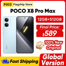 Global Version POCO X8 Pro Max 5G Smartphone Dimensity 9500s 6.83" AMOLED Display 50MP Camera 8500mAh 100W HyperCharge NFC