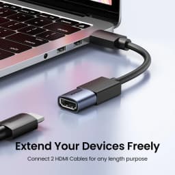 UGREEN HDMI-Compatible Coupler 8K Female to Female Extension Cable Connector for PS5 Roku Stick Monitor HD 2.1 Connector 8K