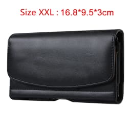 Universal Leather Phone Holster Belt Case Mobile Phone Bag For iPhone 14 13 Samsung Huawei Xiaomi Men Waist Bag Pouch Pack
