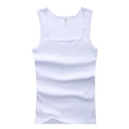 HOT Summer Pure Cotton Vest Basic Sleeveless Tank Top Fitness Vest Elastic T-shirt Bodybuilding Vest Casual Sports Tight Tees