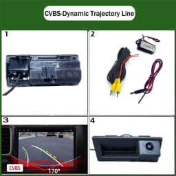 HD Reversing Camera for Audi Q3 MQB 2013 2014 2015 2016 2017 2018 2019 /Night Vision Backup Rear Camera/Car Handle Camera