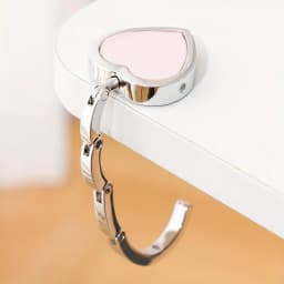 Rose Flower Pattern Bag Hooks Portable Folding Table Hook Clasp Purse Bag Handbag Hooks Hanger Holder