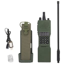 Tactical BB Balls Loader Box Electric Counting PRC-152 Radio Model Pouch Compatible MOLLE Vest Airsoft M4 5.56 BBs Storage Case