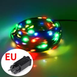 Christmas Decor Outdoor LED String Lights Green PVC Wire High Bright Waterproof With 8 Lighting Modes For NEW Year Festival Deco