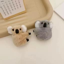 1/2pcs new cute koala hair clip; plush tree kangaroo side clip; autumn and winter three-dimensional bangs clip