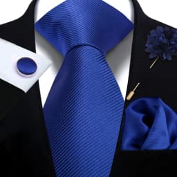 Men's Solid Necktie Cufflinks Pocket Square Lapel Pin Flower Brooch Elegant Man Wedding Shirt Accessory Set Suit Groomsmen Gifts